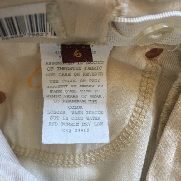 7 for all mankind Girl Cropped Jeans size 6 - Picture 6 of 7